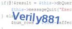verification code